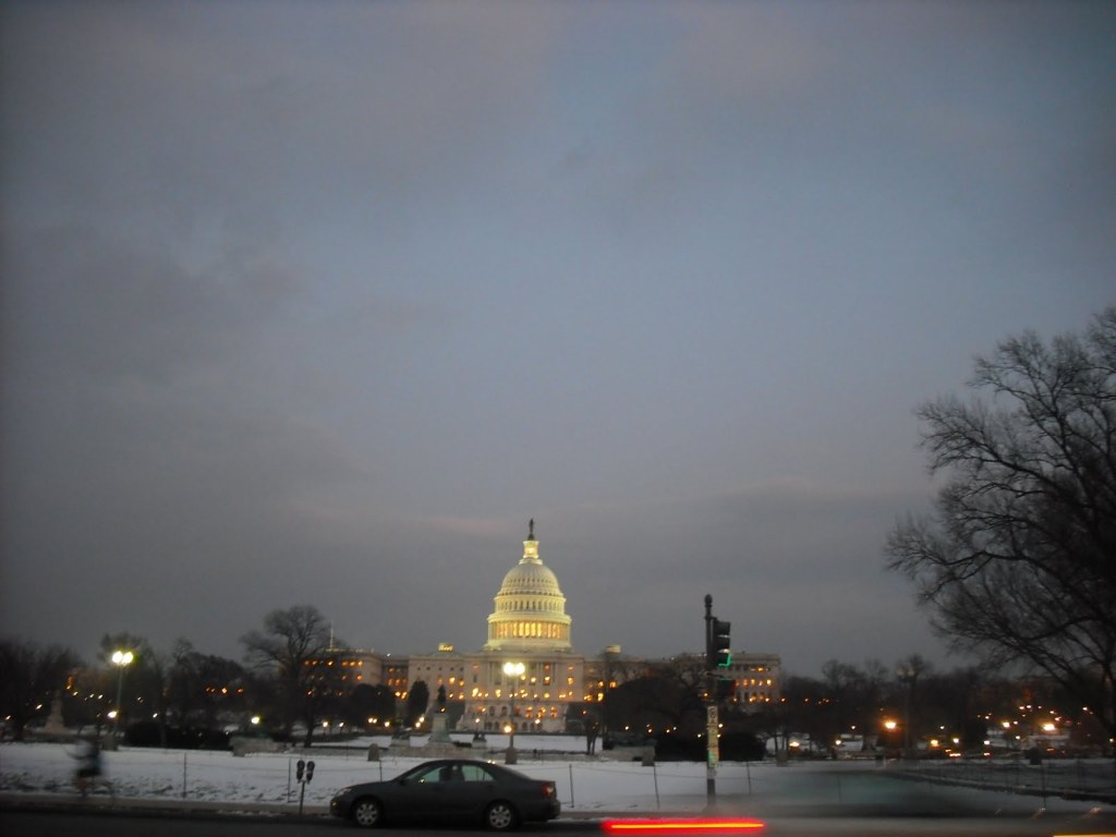 Washington DC Capitol Building at night