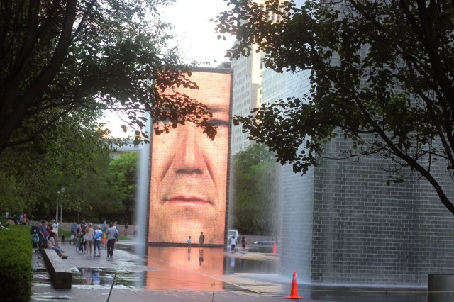Crown Fountain in Millennium Park, Chicago