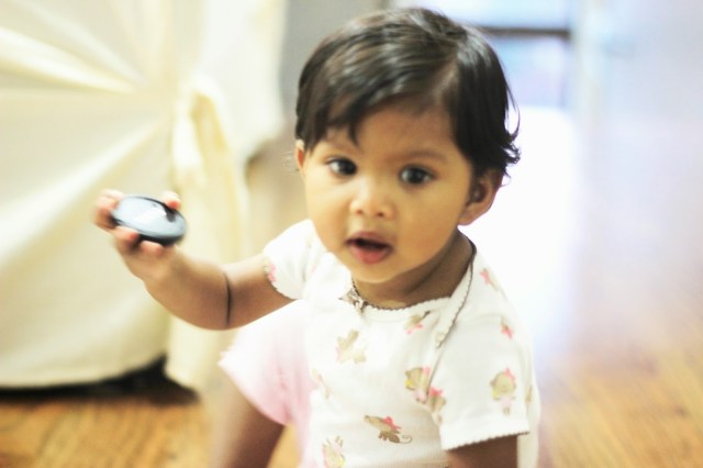 Asha's first haircut