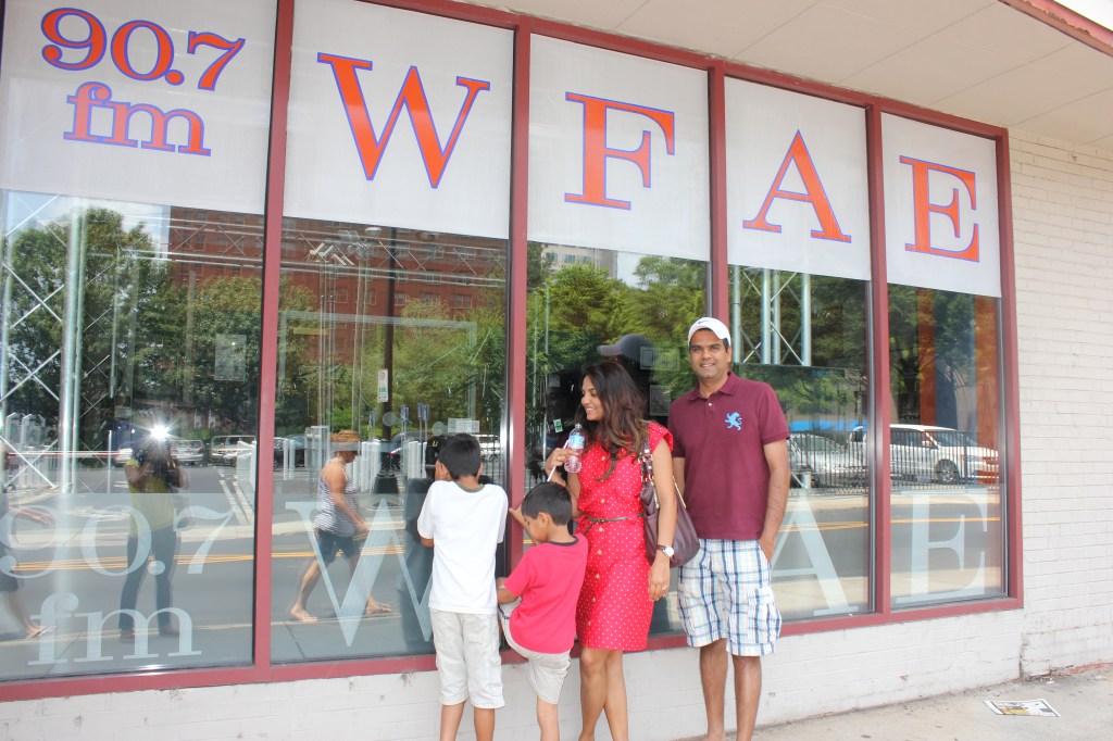 family photo by WFAE Charlotte's public radio station