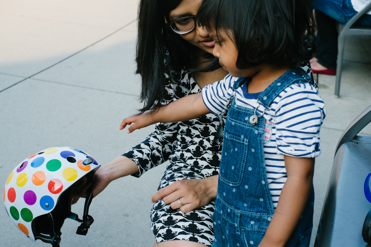 Picture by Dottie Brackett of Asha and Helmet, Little Nutty by Nutcase