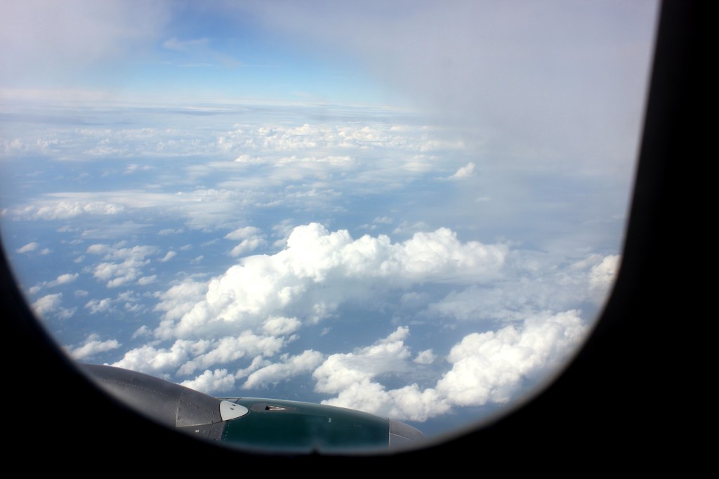 view from airplane window