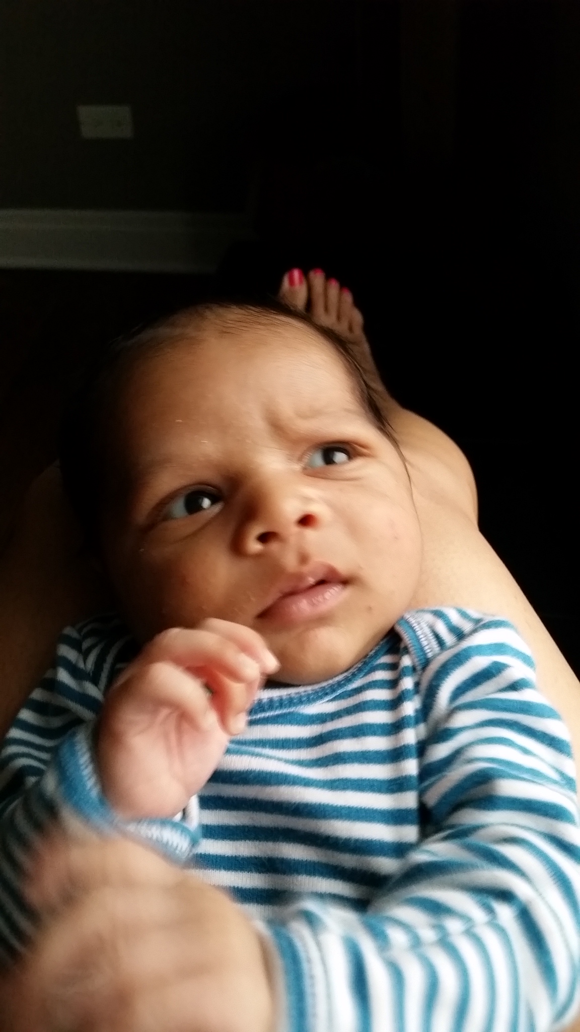 Arjun making a funny face