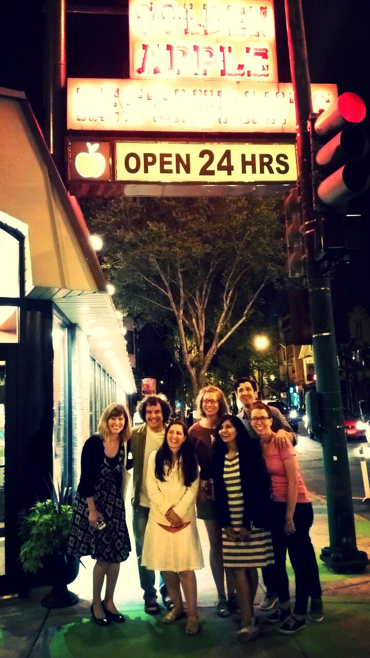 Friends at the Golden Apple dinner