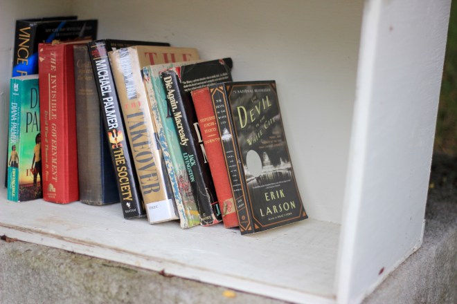 the little library in Historic Oakwood, Raleigh