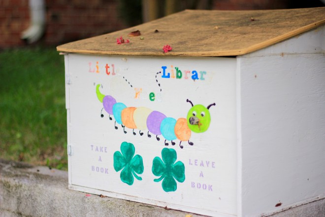 the little library in Historic Oakwood, Raleigh