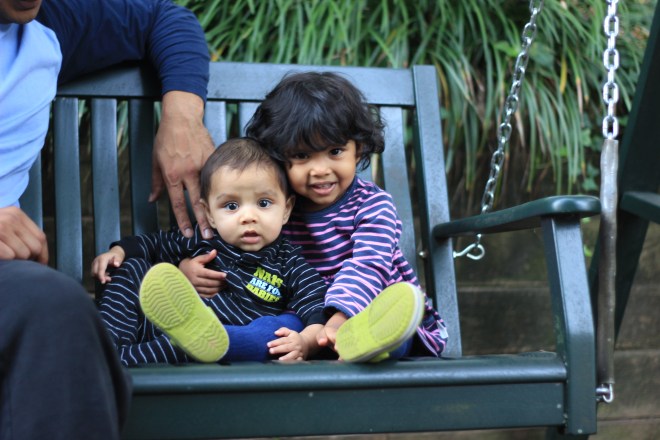 Arjun and Asha on Swing