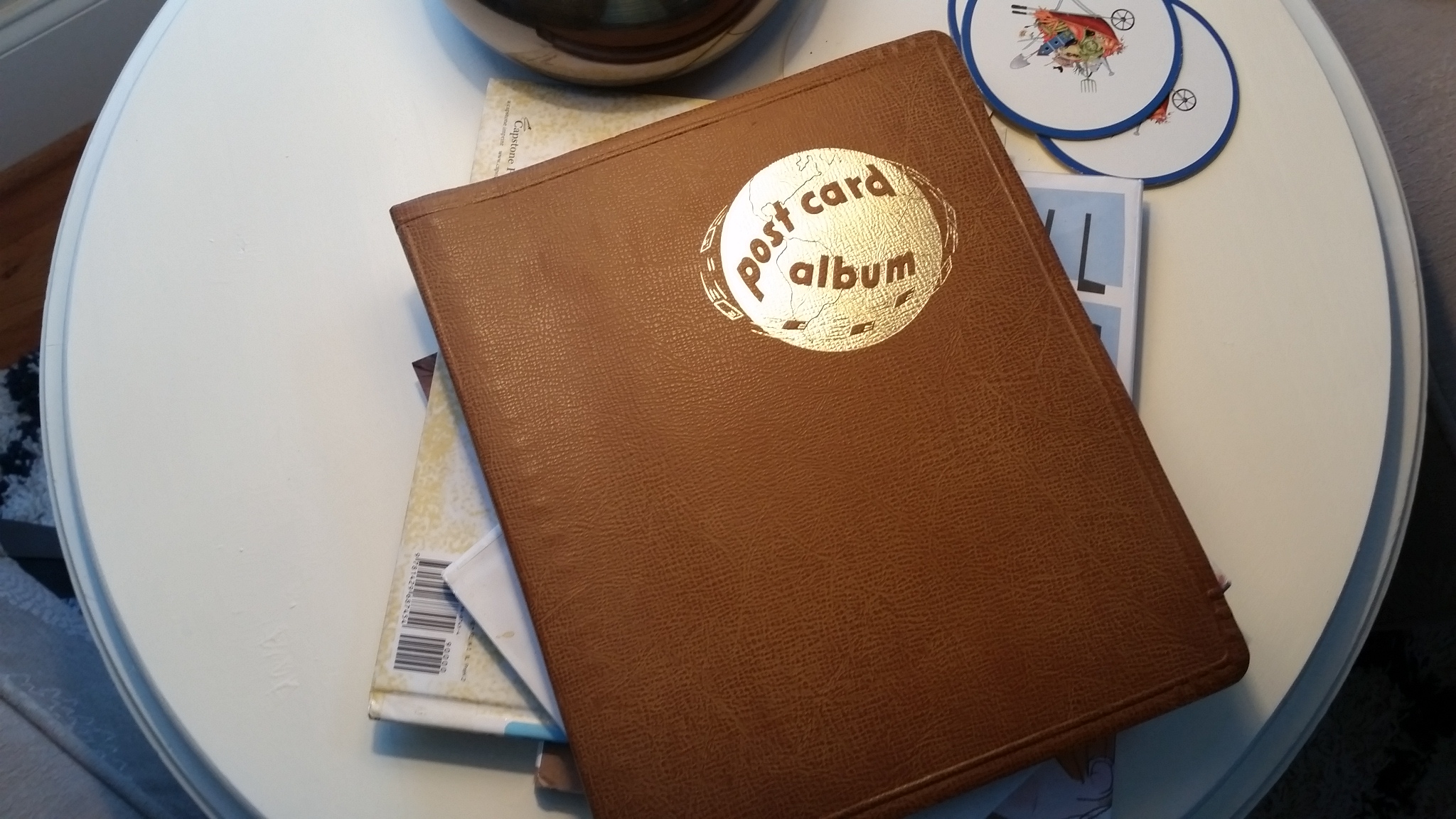 A picture of my post cards album