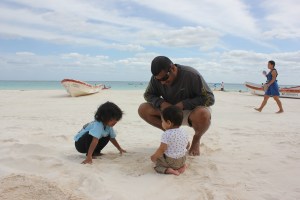 Hanging out at Villa Pescadores in Tulum, Mexico