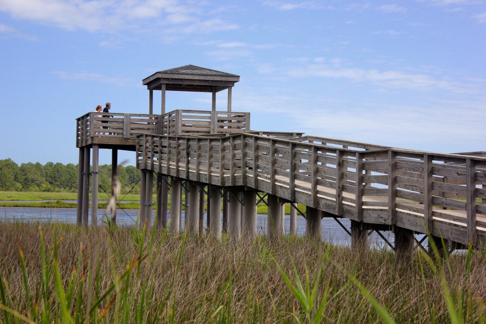 Bodie Lighthouse. Nags Head Beach, Outer Banks NC